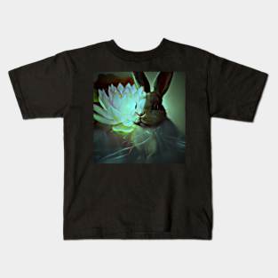 Delightfull Lotus Bunny Kids T-Shirt